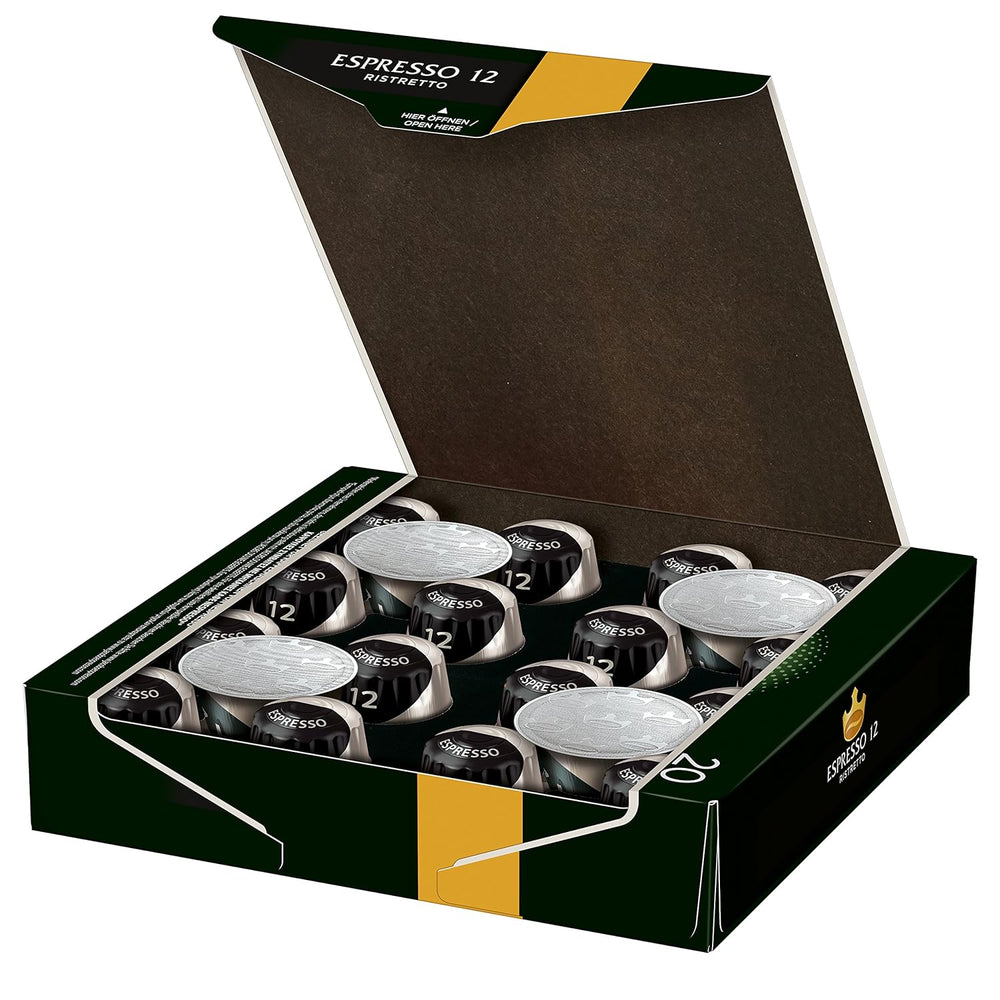 Kaffeekapseln Espresso Ristretto, Intensität 12 von 12, 10 x 20 Getränke & Kaffeekapseln Lungo Decaffeinato- Intensität 6- 200 Nespresso kompatible Kapseln, 10er Pack, 10 x 20 Getränke