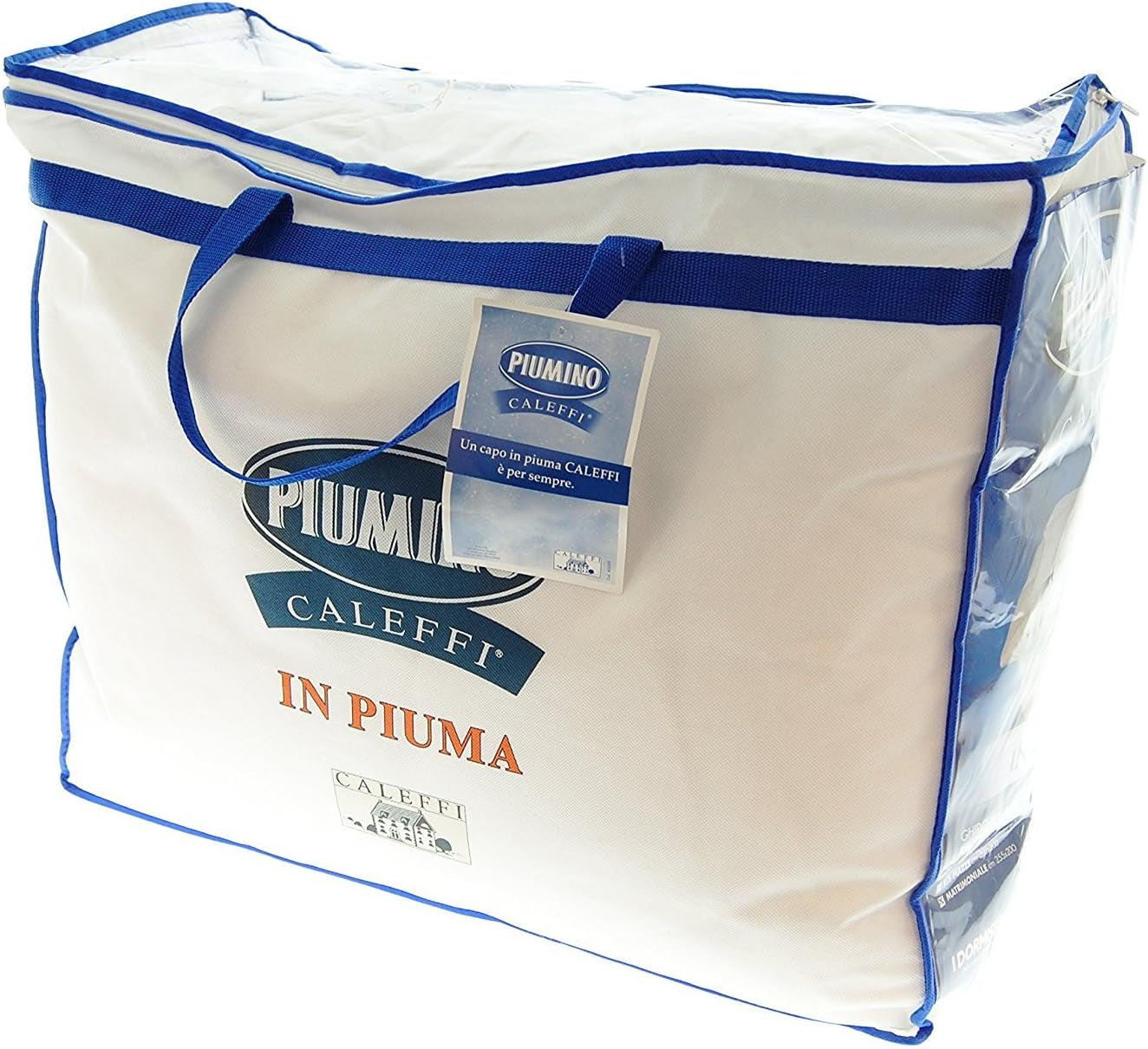 Jachetă de puf Caleffi din pană de Pium, bumbac, pat simplu, pat franțuzesc Plapumi si pilote Naty Shop Unica Piața E Mezza