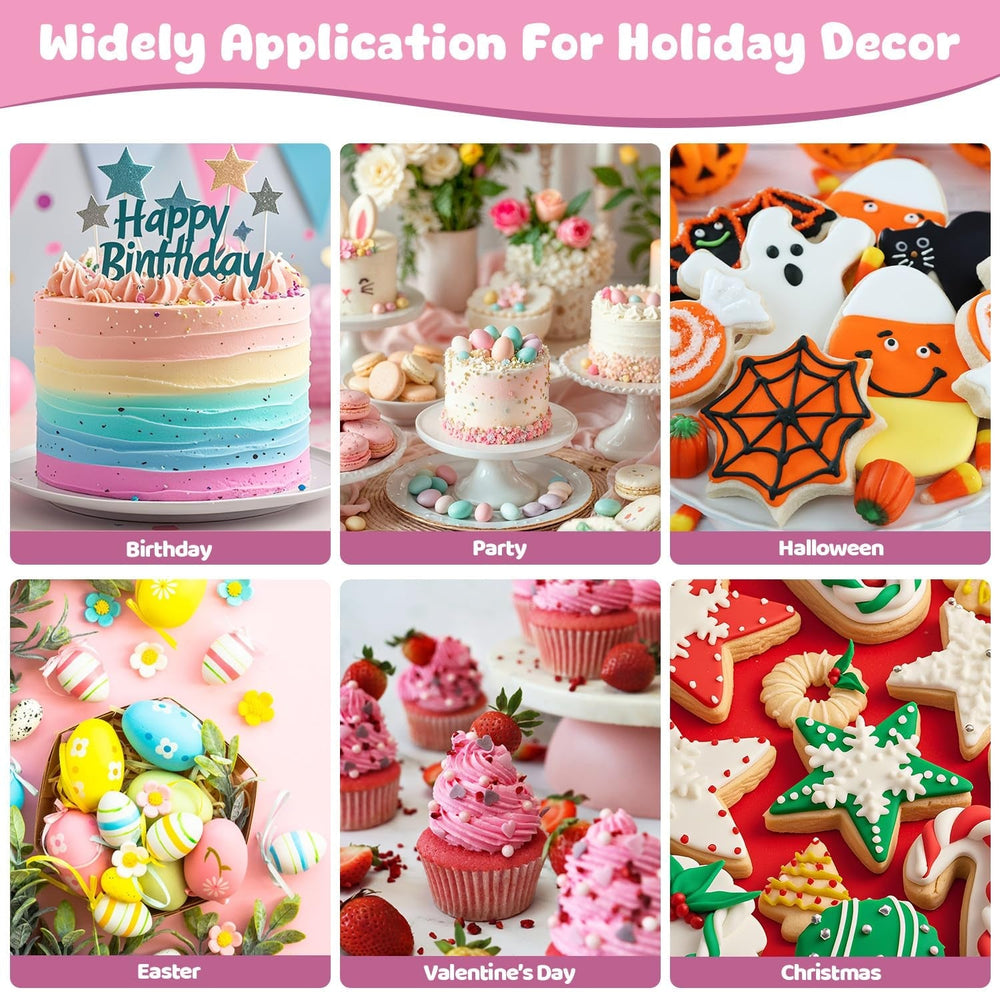 Colorant alimentar 12 culori x 10 ml - Coloranți alimentari lichizi pentru copt prăjituri, fursecuri, macaroane - Colorant alimentar foarte concentrat pentru decorarea torturilor, lichid pentru colorarea băuturilor, săpunuri DIY