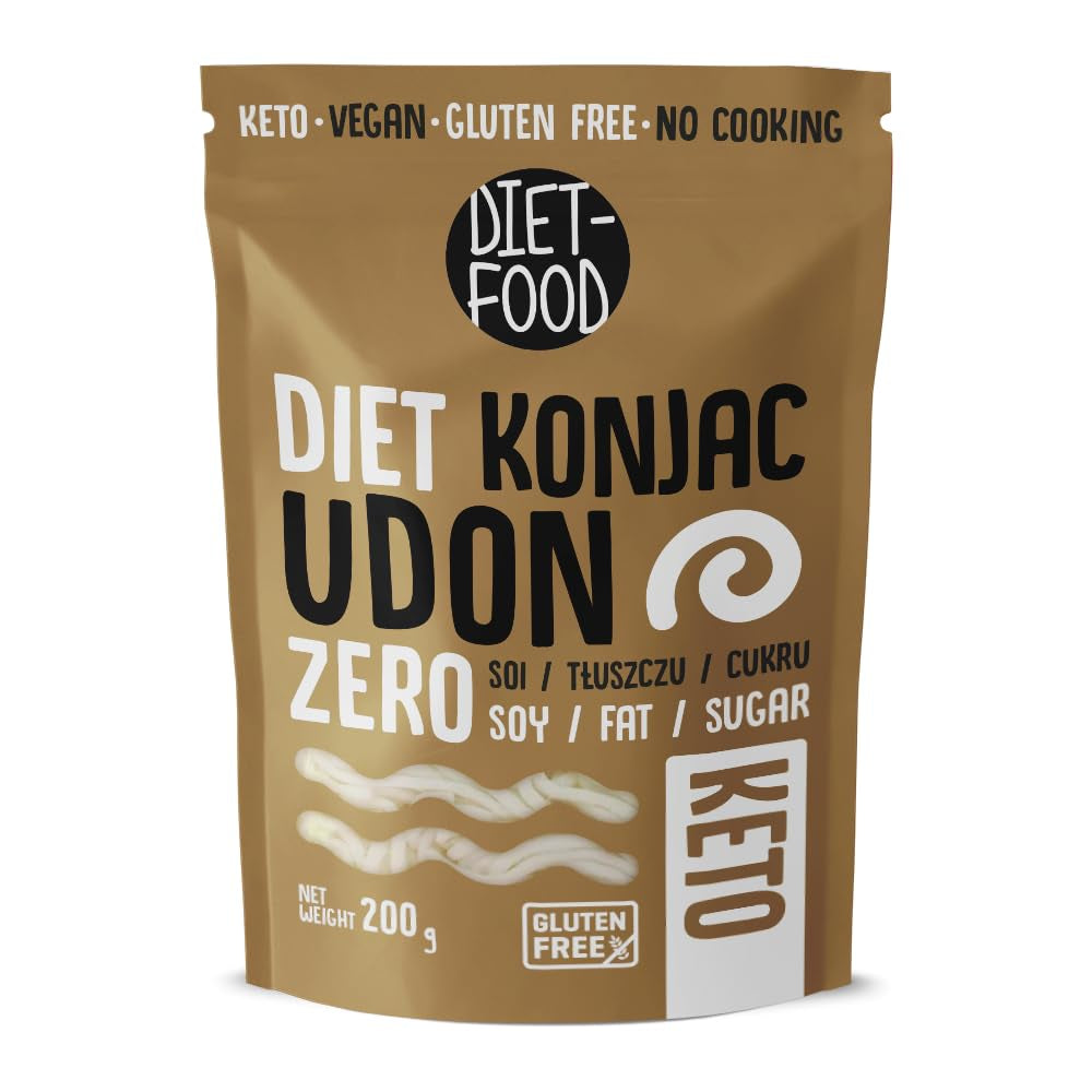 DIET-MAD Instant Shirataki Konjac-ris, lavt kulhydratindhold, lavt kalorieindhold, vegansk, fedtfri, sojafri, glutenfri, keto-venlig, slankende risnudler, 200 gram