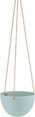 Ghiveci de flori ceramic AmeliaHome, ghiveci suspendat, decorativ Lokai verde mentă