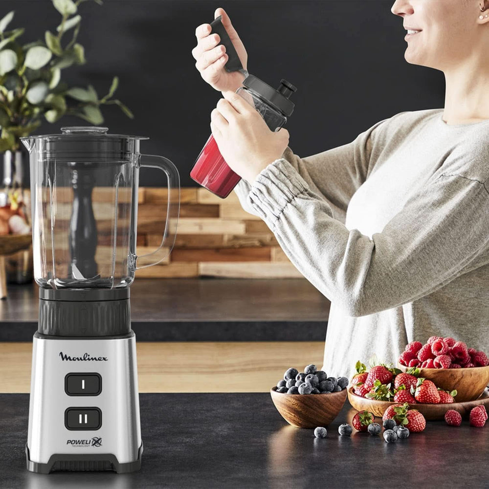 Blender Pulseo LM17GD, 400 W, 4 knive, 700 Ml, Bærbar beholder 600 Ml Kitchen Naty Shop