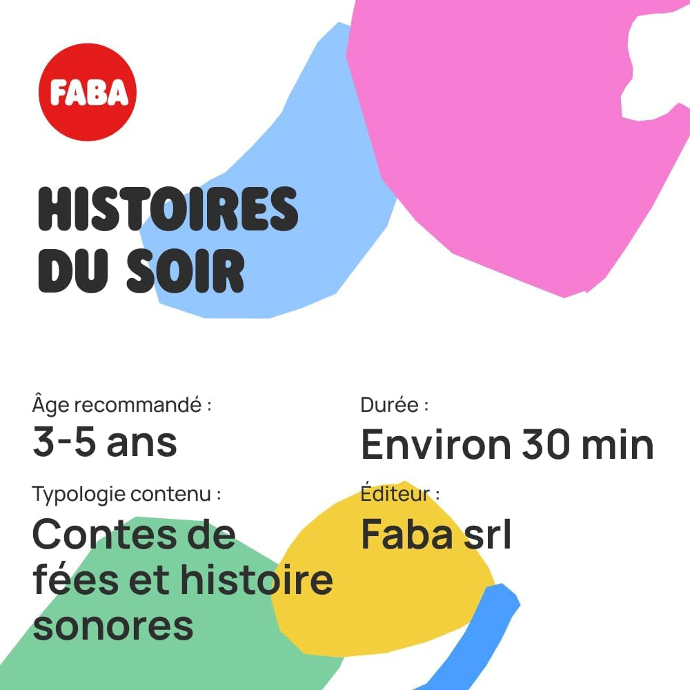 Figură sonoră - Povești de seară - Basme și povești sonore - Jucărie, conținut educativ, copii 3 - 5 ani, versiunea franceză Jucarii Bebe Naty Shop