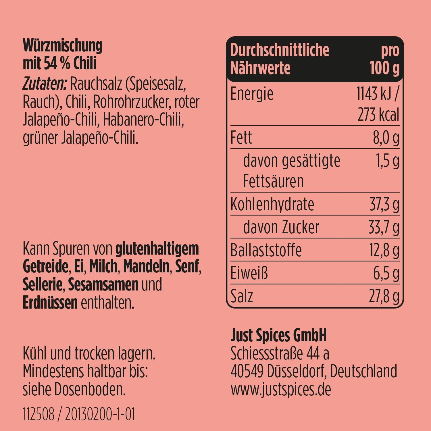 Just Spices Turbo Sharper Allrounder I Mehr Wumms for jedes Gericht mit dreifach Chili I Gewürzdose, 61 g
