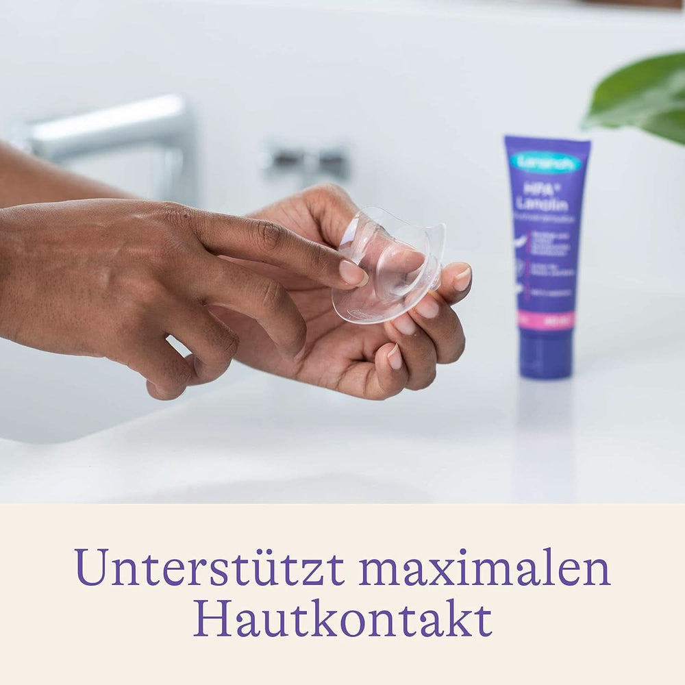 Lansinoh Stillhütchen 20 Mm (Größe 1), 2 Stück Inkl. Opbevaringsboks - Angenehmes Tragegefühl - Trotz Anlegeschwierigkeiten Weiter Stillen Accessories Mad og Amning Bebe Naty Shop