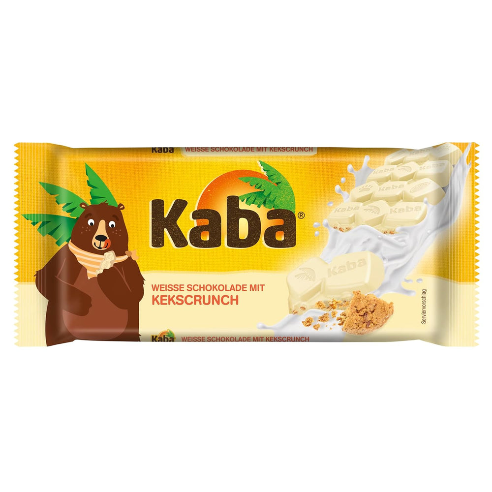 Kaba sødmælk og mælkeflødechokolade, fyldt chokoladebar, 90g bar, smelte-i-mund-chokolade med let mælkecreme og Kaba original smag