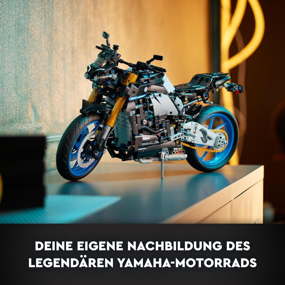 LEGO 42159 Technic Yamaha MT-10 SP Motorcykel modelsæt til voksne, autentisk 4-cylindret motorkøretøjsmodel, funktionelt styretøj og Ar-app, gave til mænd og kvinder Byggesæt Besuche den LEGO-Store