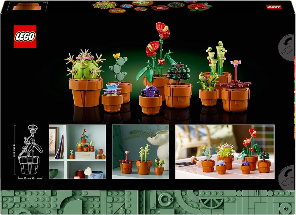 LEGO Icons miniplanter, 9 byggebare kunstige blomster, botanisk samlingssæt til voksne med bygbar terrakottapotte, boligdekoration, gave til kvinder og mænd 10329 byggesæt Besuche den LEGO-Store