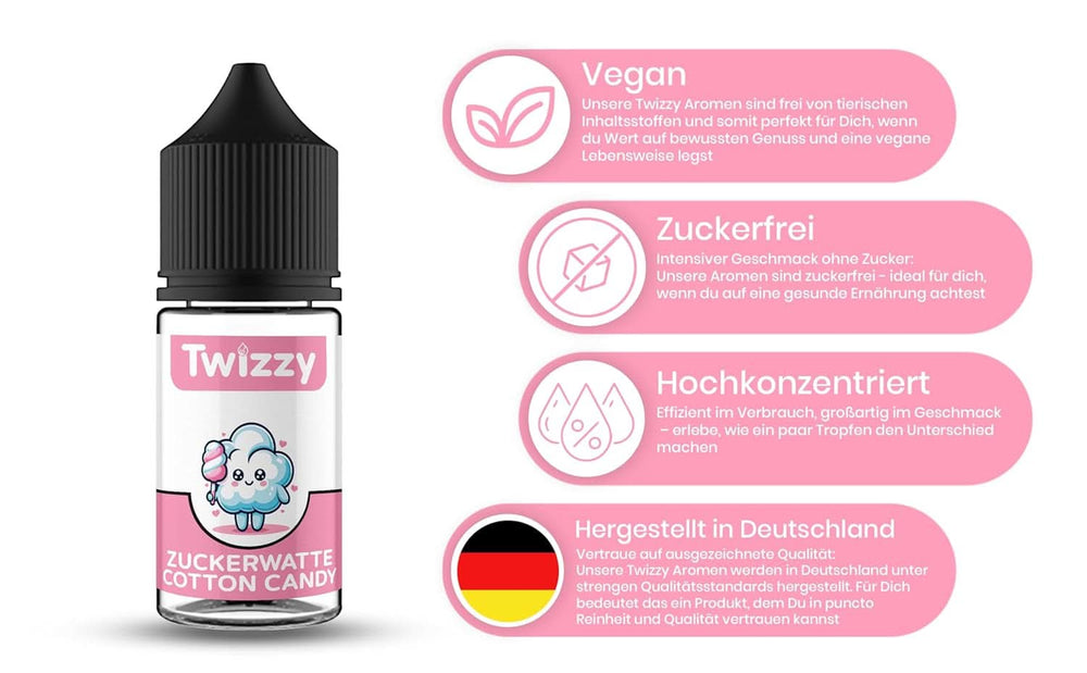 Twizzy Aroma Concentrata Vata de Zahar, 30 ml Arome Naty Shop