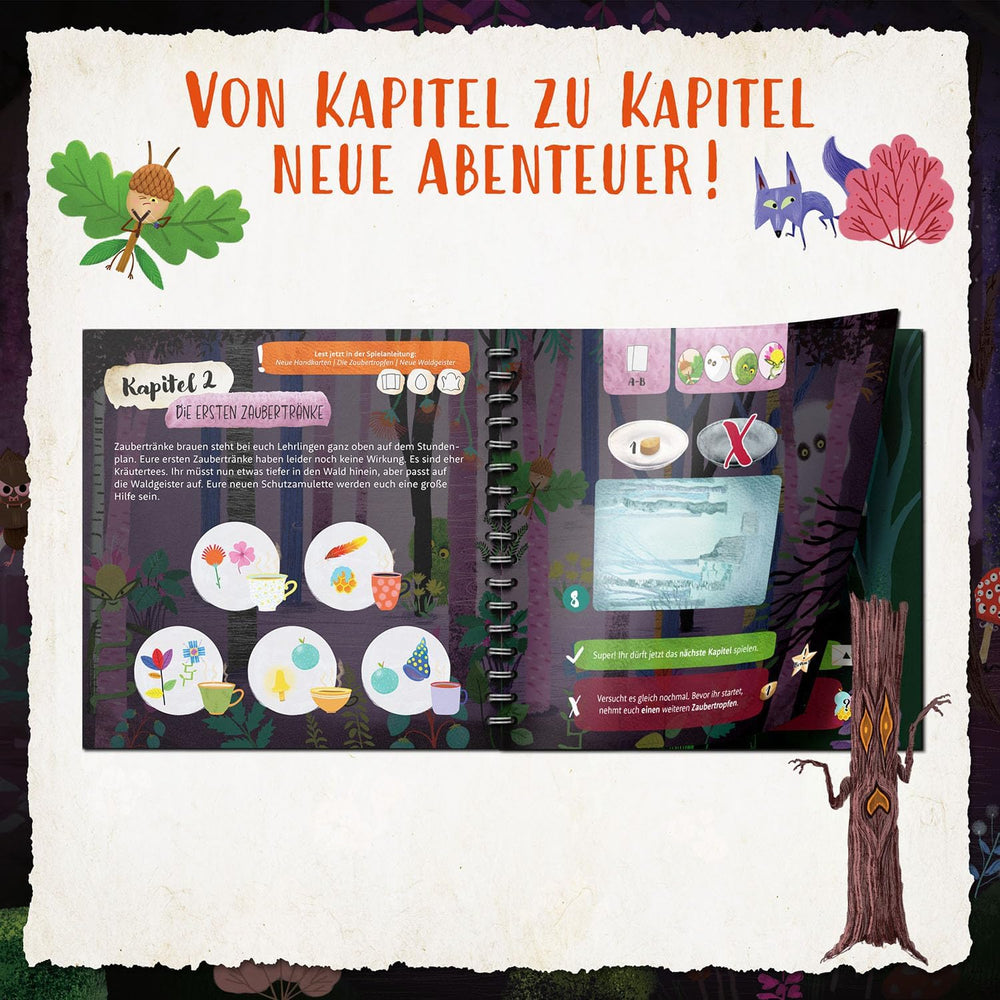 Kosmos 685027 Forest of Shadows, Samarbejdsspil for 2-4-årige, 7 år og opefter, Brætspil for børn, Med fremragende 3D-materiale, I 18 kapitler med cirka 15 minutters spilletid