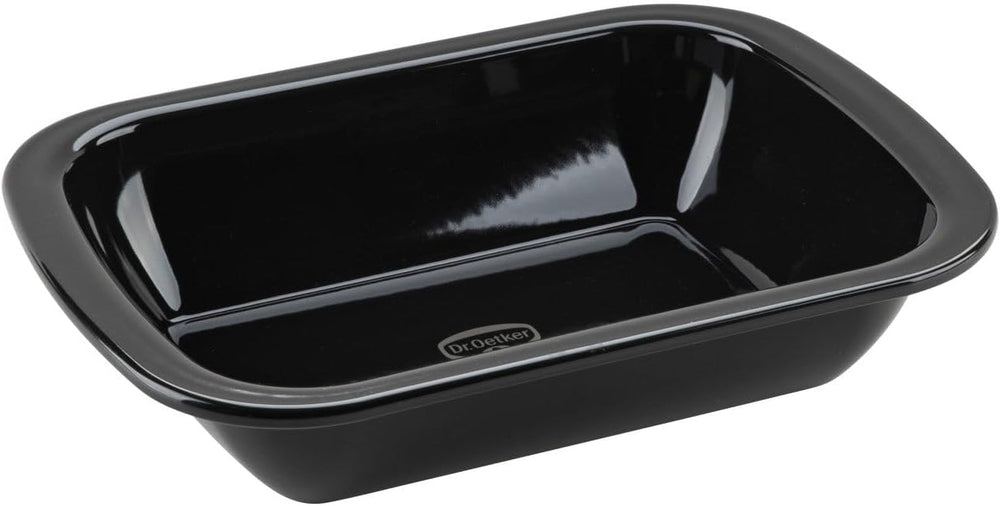 Dr. Oetker Back-Idee Kreativ Dessert- Und Auflaufform Aus Emaille, 39,5 X 28 X 6,5 Cm– Hitzebeständig Bis 400°C, Schnittfest, Kratzfest, Induktionsgeeignet, Schwarz Forme og bageplader Naty Shop 28 X 21 Cm
