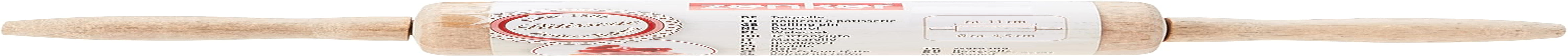 31526 Teigrolle Mini, Holz, 23,5 x 4,5 x 4,5 cm (Pak med 2)