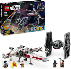 LEGO Star Wars TIE Fighter & X-Wing Mashup, Bygbart Starfighter-legetøj, gaveidé til børn, tilpassede rumskibe, Gave til drenge, piger og alle fans 75393 Byggesæt Besuche den LEGO-Store standardtitel