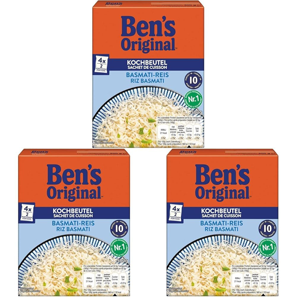 BEN'S ORIGINAL™ Basmatiris til kogning i en pose 500g