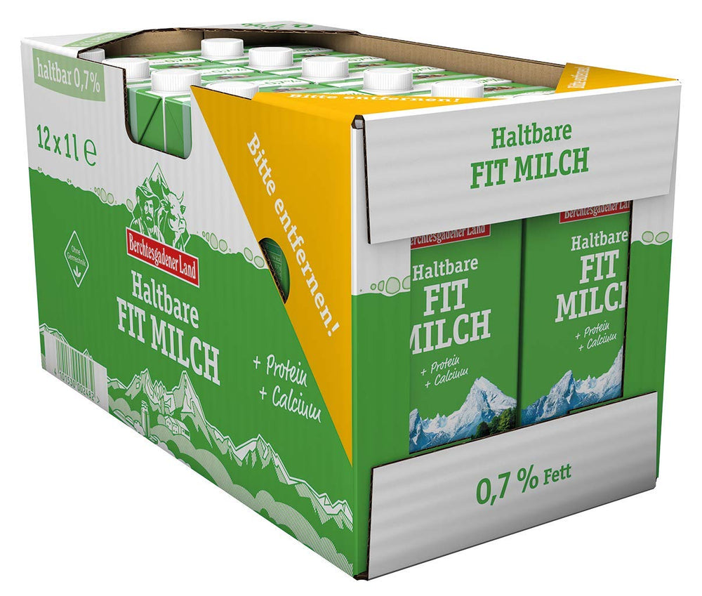 Berchtesgadener Land Haltbare Bergbauern-Milch, 1,5 % fedt, 12er pakke (12 x 1 l)