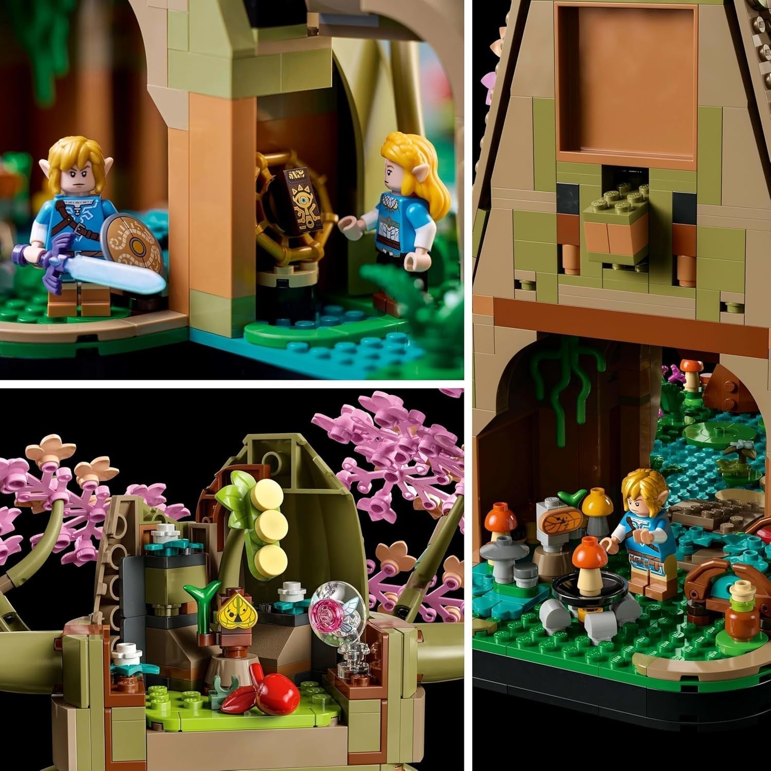 LEGO The Legend of Zelda Deku Tree 2-I-1 - samlerstykke med prinsesse Zelda og 3 Link minifigurer - byggesæt til voksne og gaveidé til videospilsfans - 77092 Byggesæt Besuche den LEGO-Store