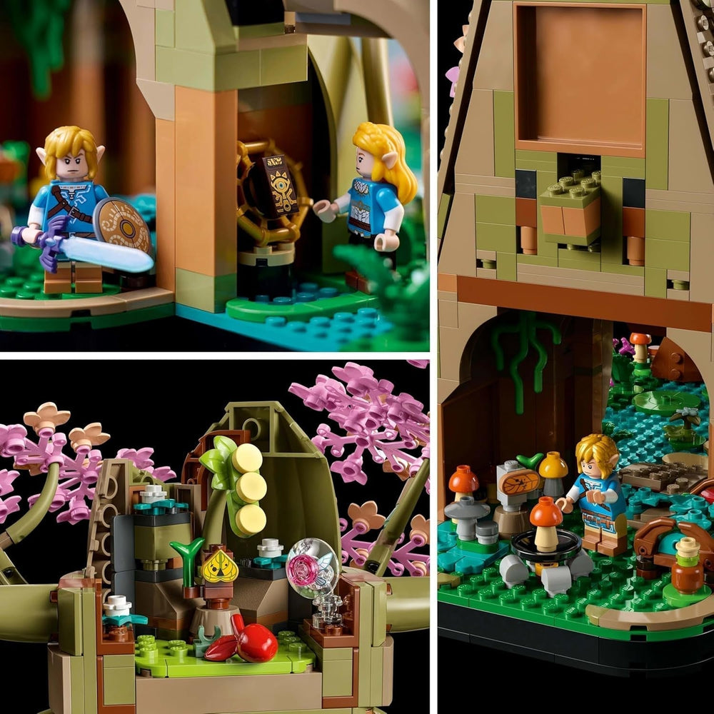 LEGO The Legend of Zelda Deku Tree 2-I-1 - samlerstykke med prinsesse Zelda og 3 Link minifigurer - byggesæt til voksne og gaveidé til videospilsfans - 77092 Byggesæt Besuche den LEGO-Store