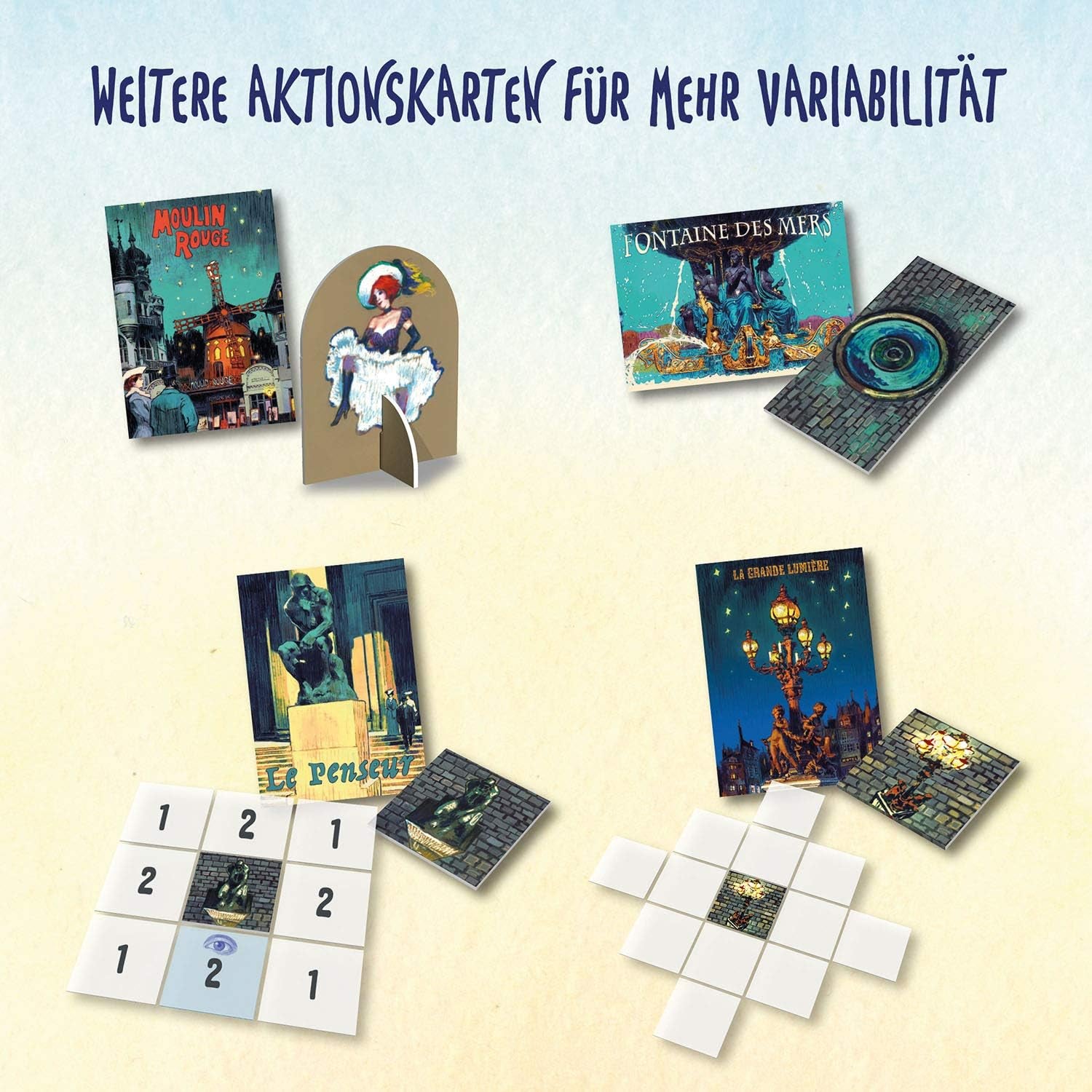 KOSMOS 680442 Paris - City of Lights Duel for de bedste byggepladser 2-spiller strategispil med enkle regler 2-spiller spil 10 år og opefter