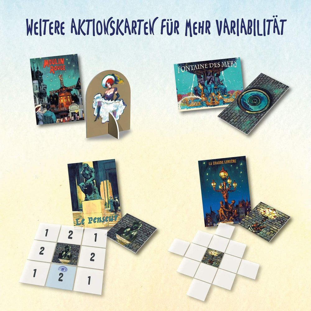 KOSMOS 680442 Paris - City of Lights Duel for de bedste byggepladser 2-spiller strategispil med enkle regler 2-spiller spil 10 år og opefter