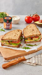 Fuchs Gewürze - Stulle und Sandwich Gewürz - sprød Butterbrot Topping mit Pyramidenflocken und getoasteten Zwiebeln - aus natürliche Ingrediens - 50 g i wiederverwendbarer, genbrugsbarer Dosis