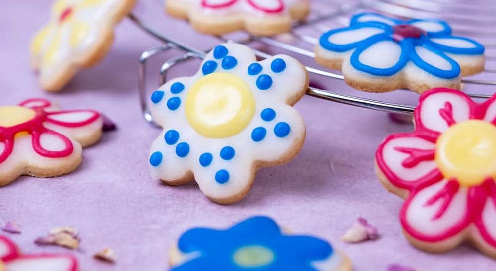 RUF, glasur til skrivning på kager, kiks, kager, glutenfri, vegansk, 4 x 25 grams glasur og dekoration Naty Shop