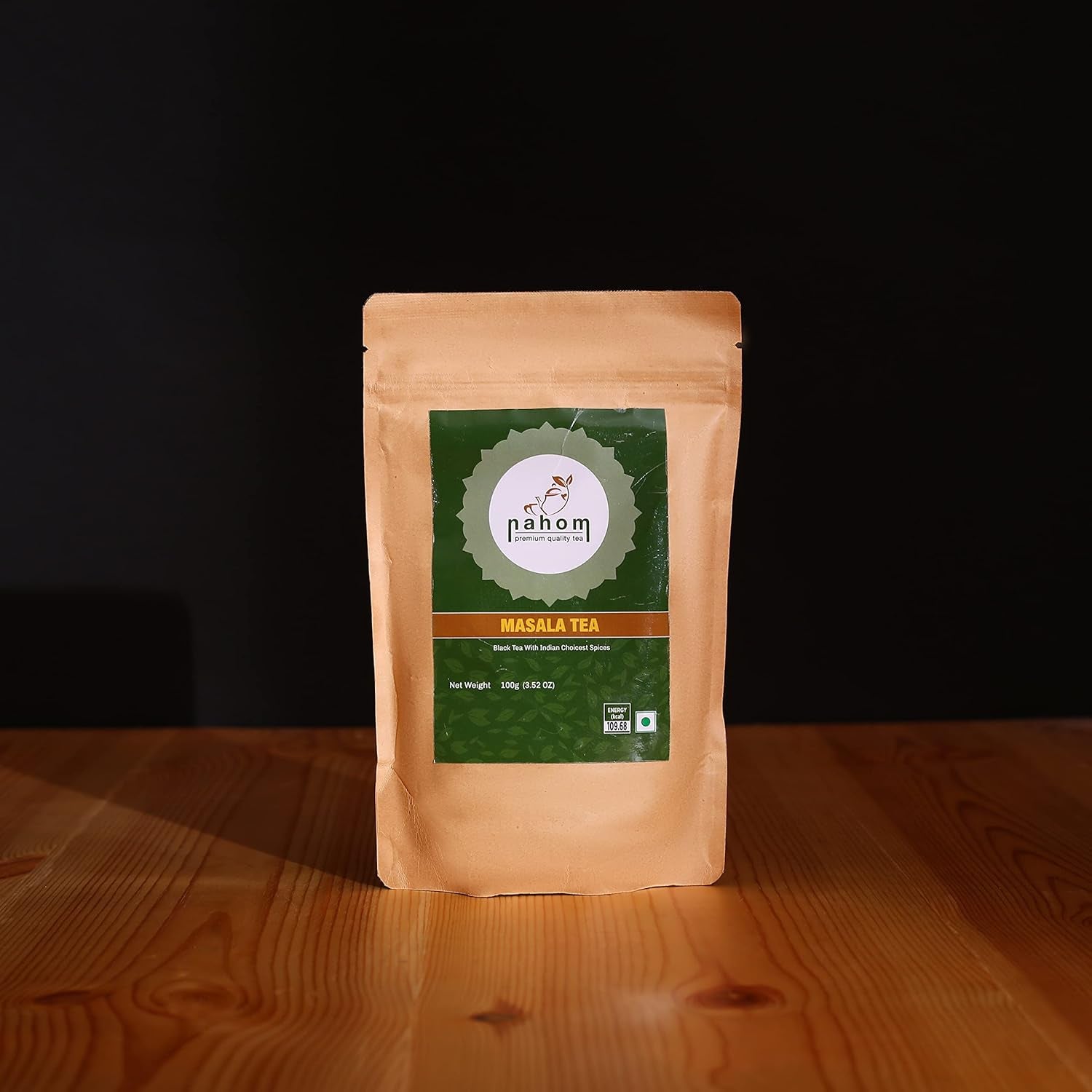 Ceai India'S Masala Chai cu frunze libere | 50 de cești, amestec de ceai negru, scorțișoară, cardamom, piper negru | Ceai Masala condimentat | Chai Latte Suited 3,53 oz/ 100 g pungă