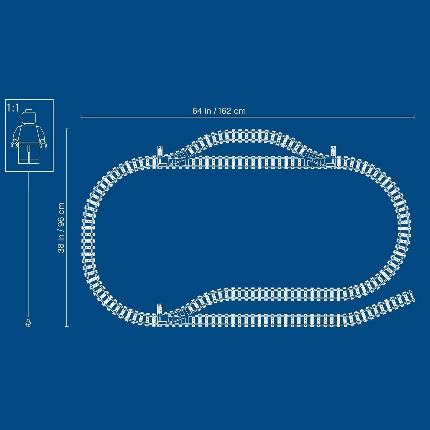 LEGO 60205 City Tracks 20-delt udvidelsessæt til børn Drenge og piger Legetøjssæt Byggesæt Besuche den LEGO-Store
