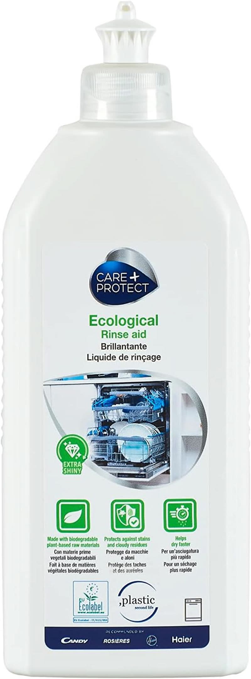 CARE + PROTECT - Økologisk gel til opvaskemaskinen, hypoallergen, 650 ml Naty Shop opvaskemiddel
