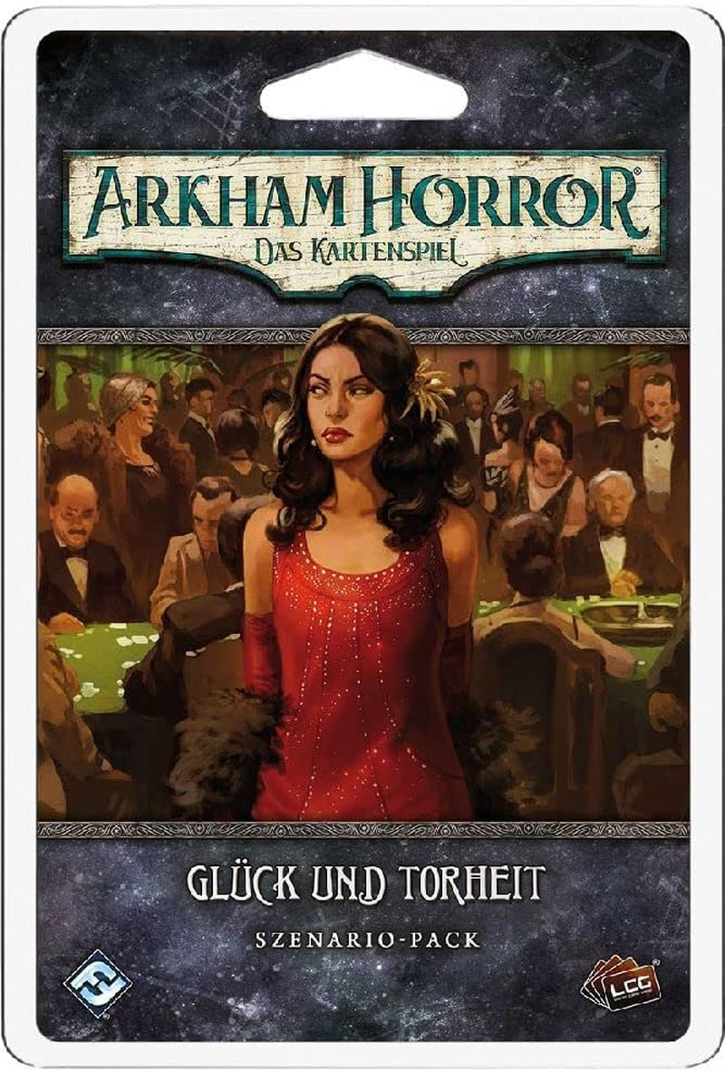 Fantasy Flight Games, Arkham Horror: LCG, Core Game, Expert Game, Card Game, 1-4 spillere, i alderen 14+, 45+ minutter, tysk, flerfarvet, farverigt
