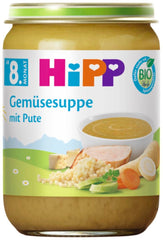 Hipp økologisk suppe fra 8 måneder Grøntsagssuppe med kalkun, 190G, 6 pakker (6X190G) Mor og barn Naty Shop Standardtitel