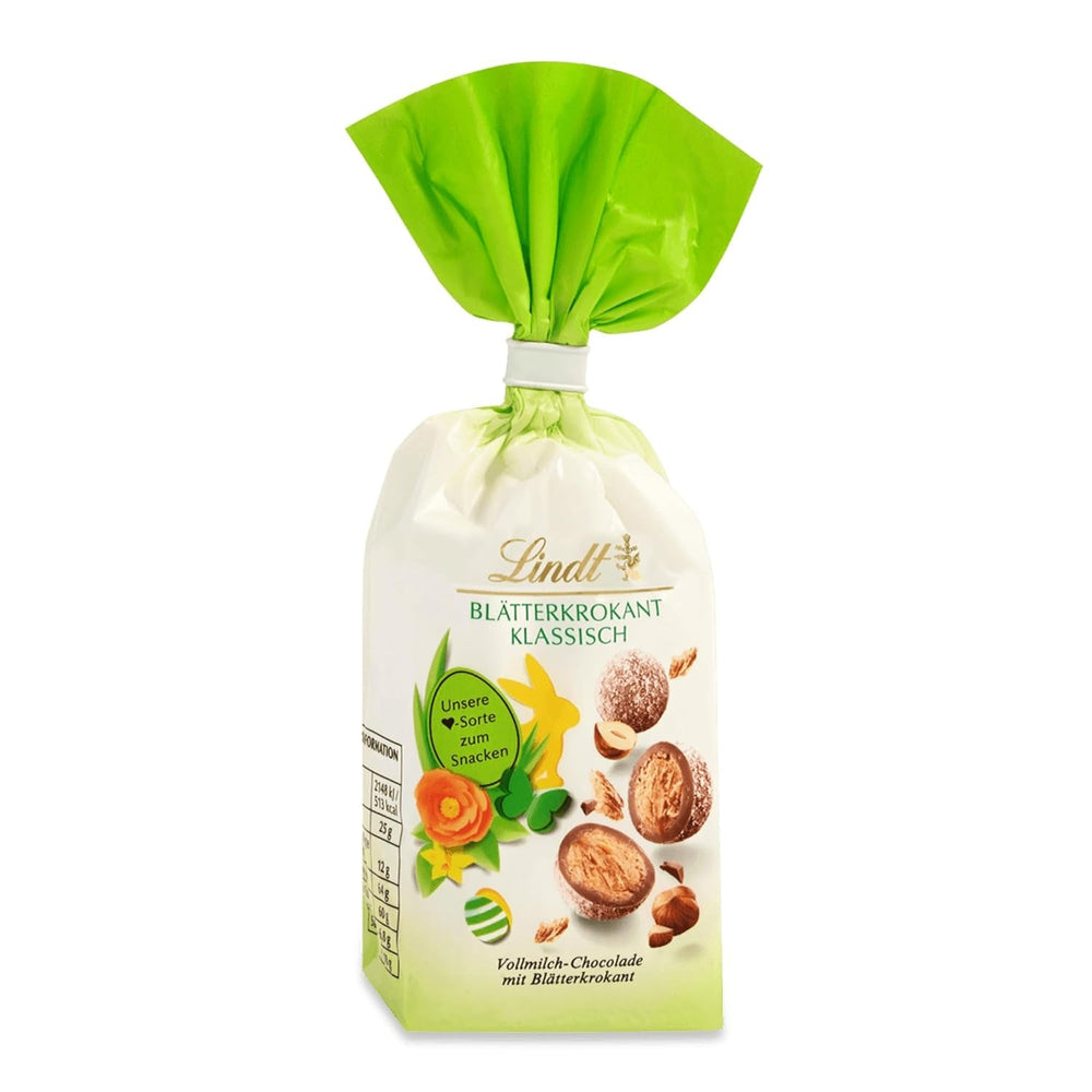 Lindt Schokolade Frühlings-Snacking Blätterkrokant | 100 G | Alpenvollmilch-Schokolade Mit Blätterkrokant | Oster Schokolade | Schokoladengeschenk | Ostereier | Schokoeier Naty Shop 100 G (1Er Pack) Blätterkrokant Klassisch