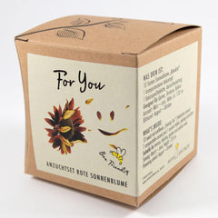 Plant Grow Gift Kit - Sunflower Sunset, inklusive potter, substrat og dyrkningsinstruktioner