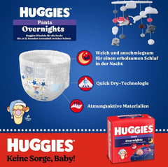 Huggies Natbukser Størrelse 6 (15-25 kg), Månedlig bleboks, 88 stykker Mor og Baby Naty Shop