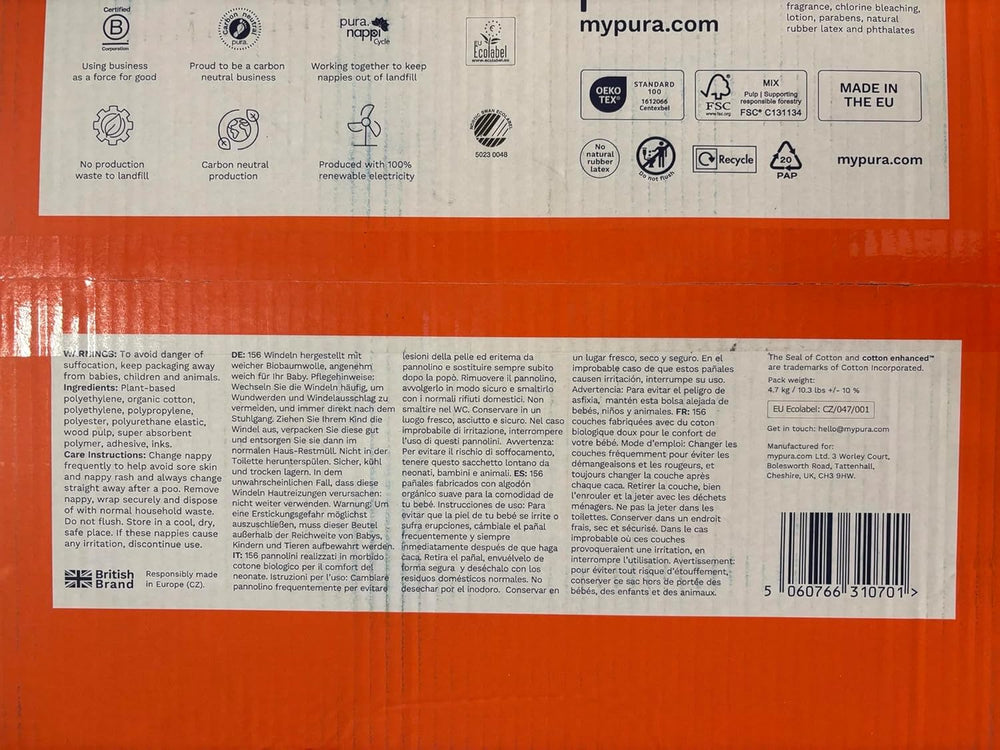 Eco babybleer - størrelse 3 (4-9 kg), 1 pakke (26 bleer), ultrabløde bleer til følsom hud, økologisk bomuld, op til 12 timers lækagebeskyttelse, ny størrelsesguide