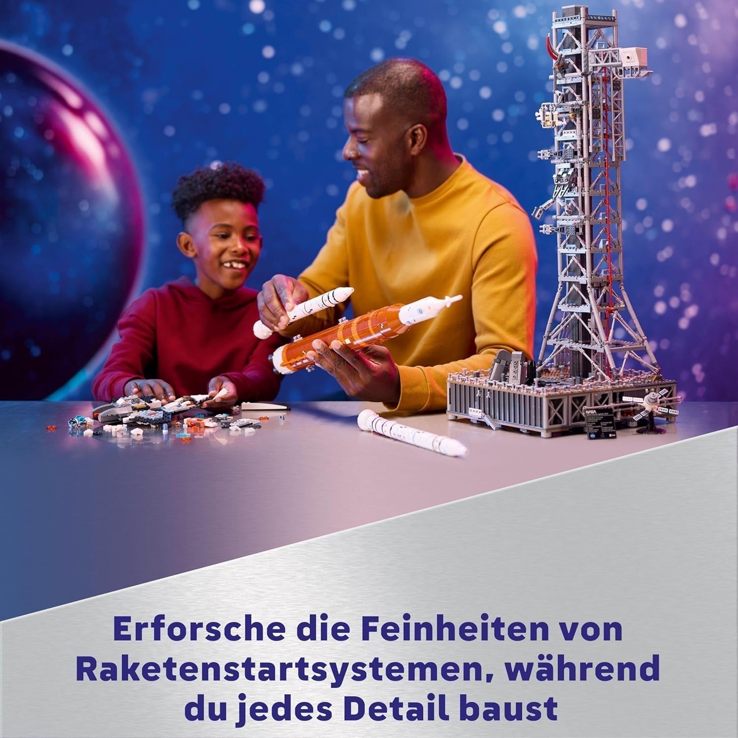 LEGO Icons NASA Artemis Affyringsrampe Gave Stue eller kontorindretning Voksenbyggesæt med Orion Space Capsule og Launch Pad samlerobjekt 10341 Byggesæt Besuche den LEGO-Store