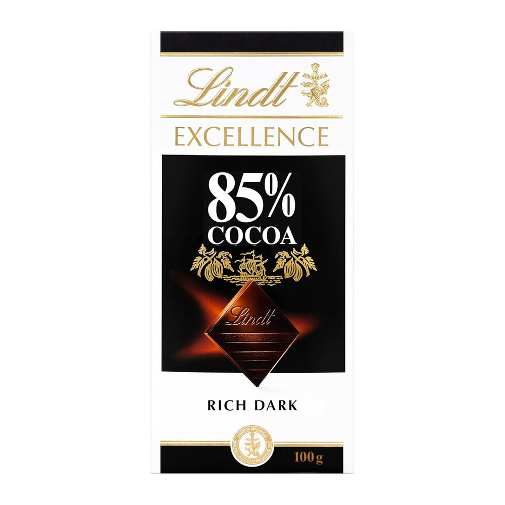 Lindt Chokolade | Bar EXCELLENCE 85% kakao | 100 g | Ekstra mørk chokolade | Vegansk chokoladebar