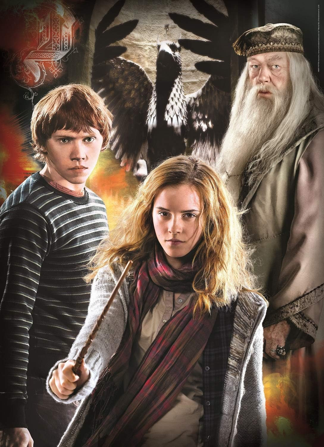 Clementoni 61884 Harry Potter - 3 x 1000 brikker fra 9 år gammel, farverigt puslespil for voksne med dristige farver, færdighedsspil for hele familien, god gaveidé-puslespil Naty Shop