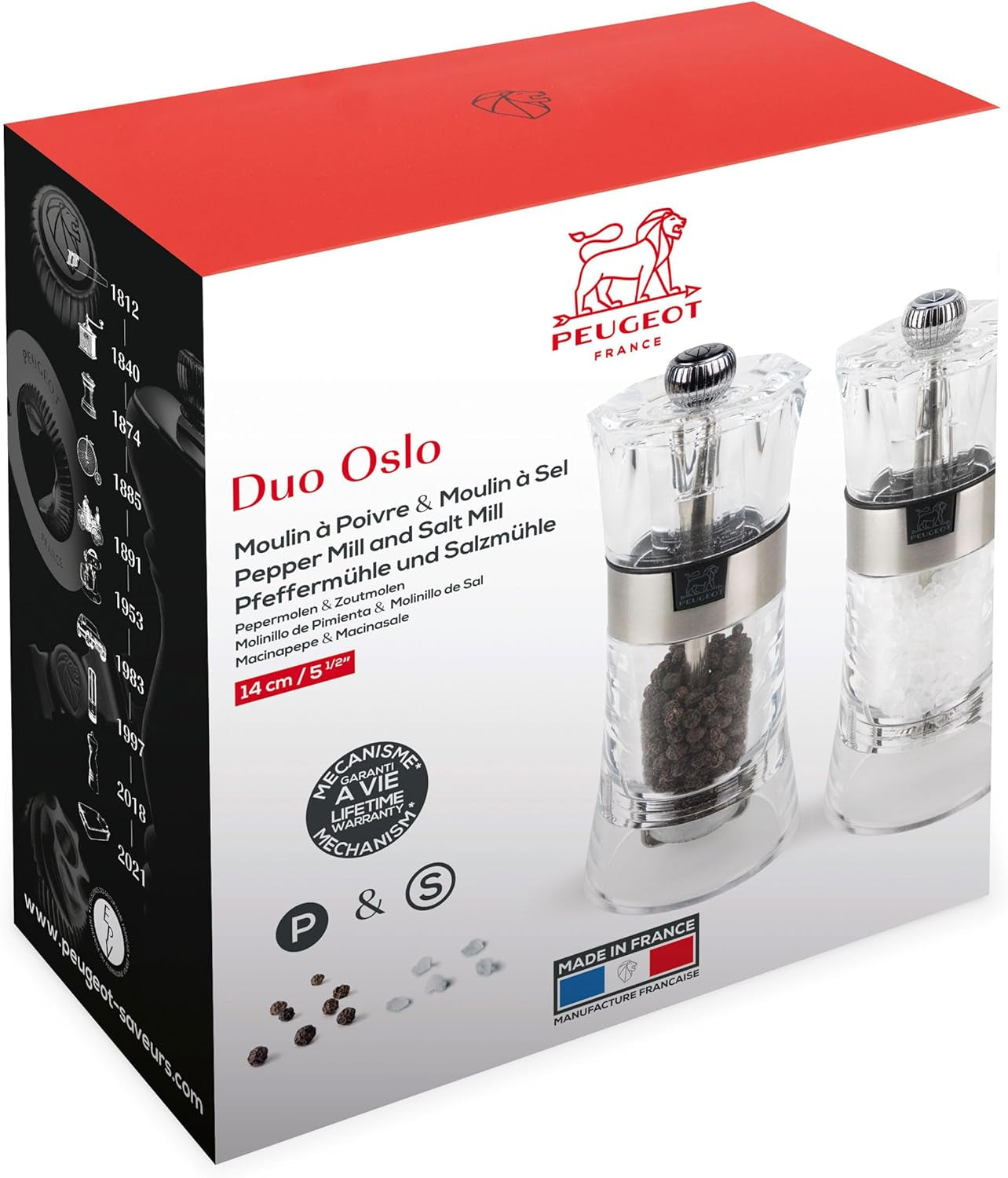 OSLO Duo acrilic/oțel inoxidabil 14 cm Rasnite si Feliatoare Naty Shop