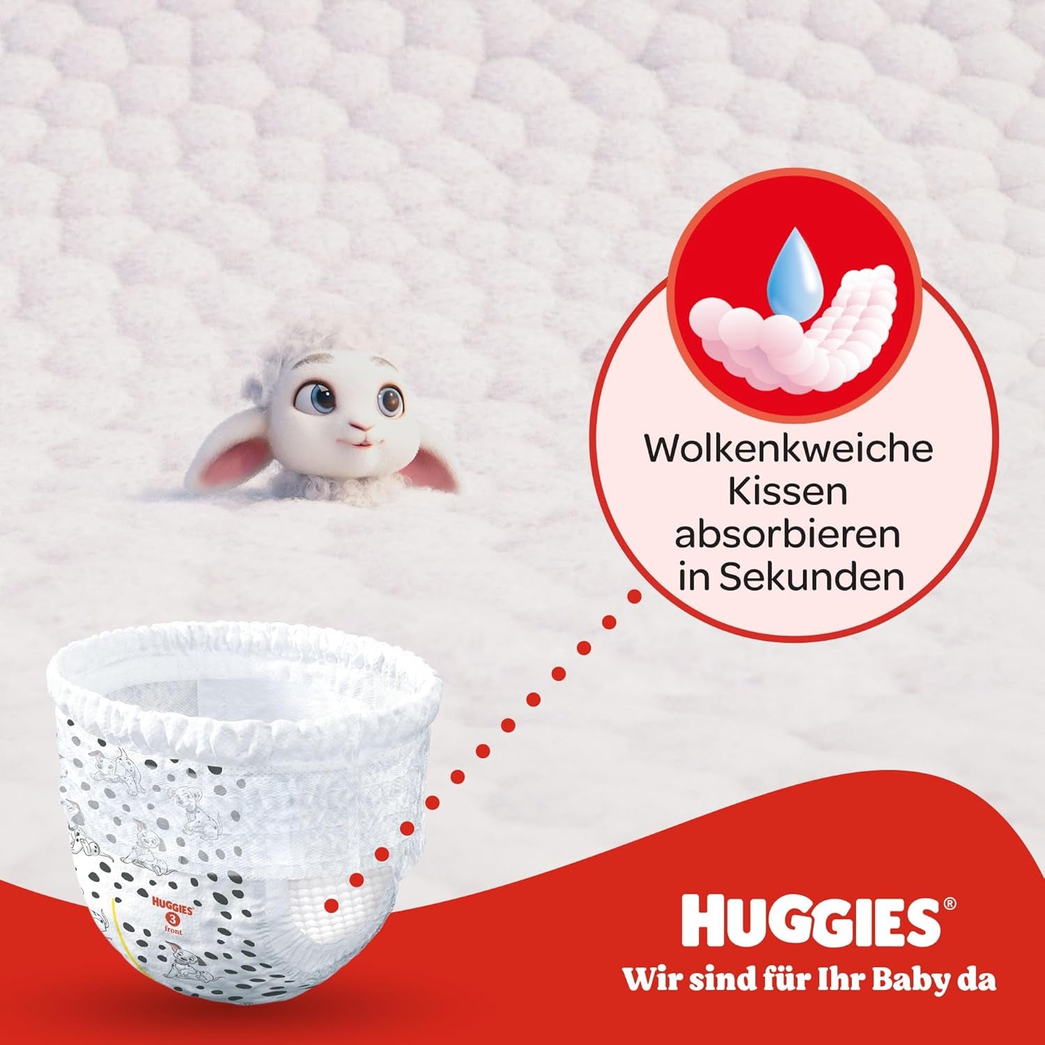 Huggies Little Movers Disney-bukser, størrelse 6, 96 antal (2 x 48), månedlig æske