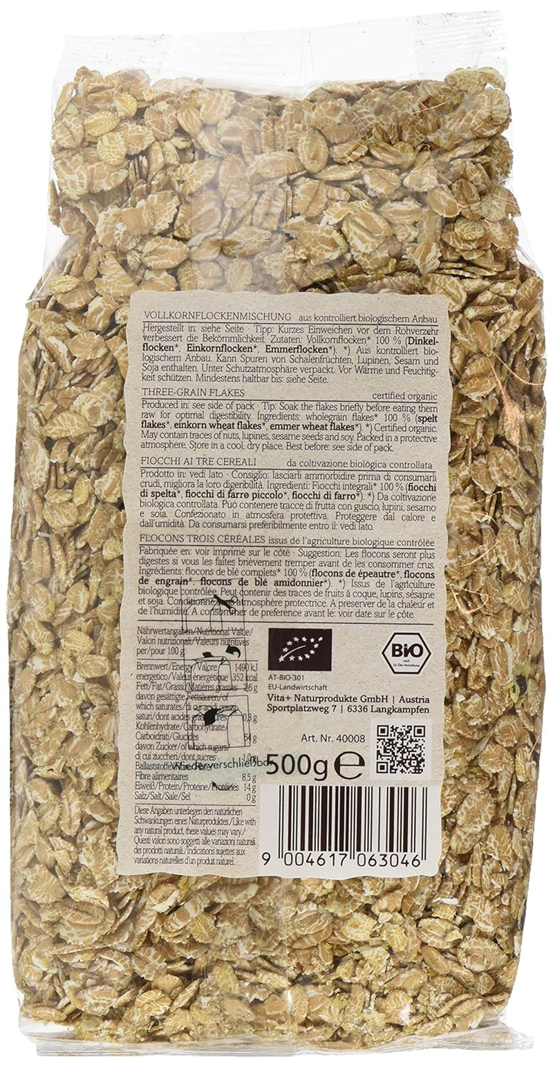 Verival Ancient Cereal Flakes - Økologisk, pakke med 6 (6 x 500 g)