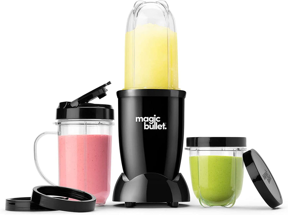 Magic Bullet, elektrisk blender, 200 Watt Kitchen Naty Shop Black Emballage med tilbehør