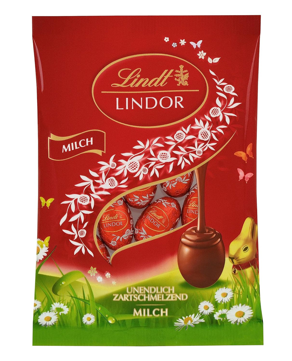 Lindt Lindor miniæg, pose, sødmælk, 100g