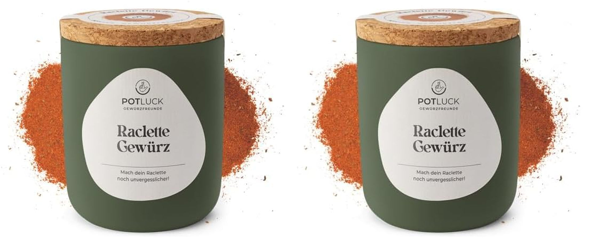 Potluck | Raclette Gewürz | Würzmischung im Keramiktopf | 70 g | Vegansk, glutenfri og med naturlige ingredienser