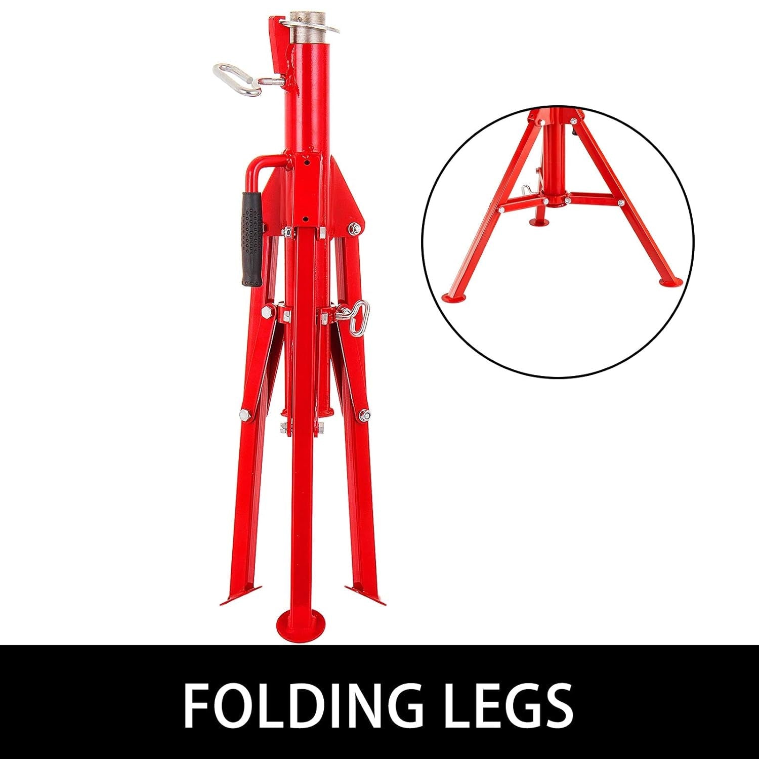 Suport pentru furtun VEVOR 4500 lbs Suport pentru furtun cu cap în V pentru susținerea furtunului în timpul înfiletării, reglabil pe înălțime până la 132 cm