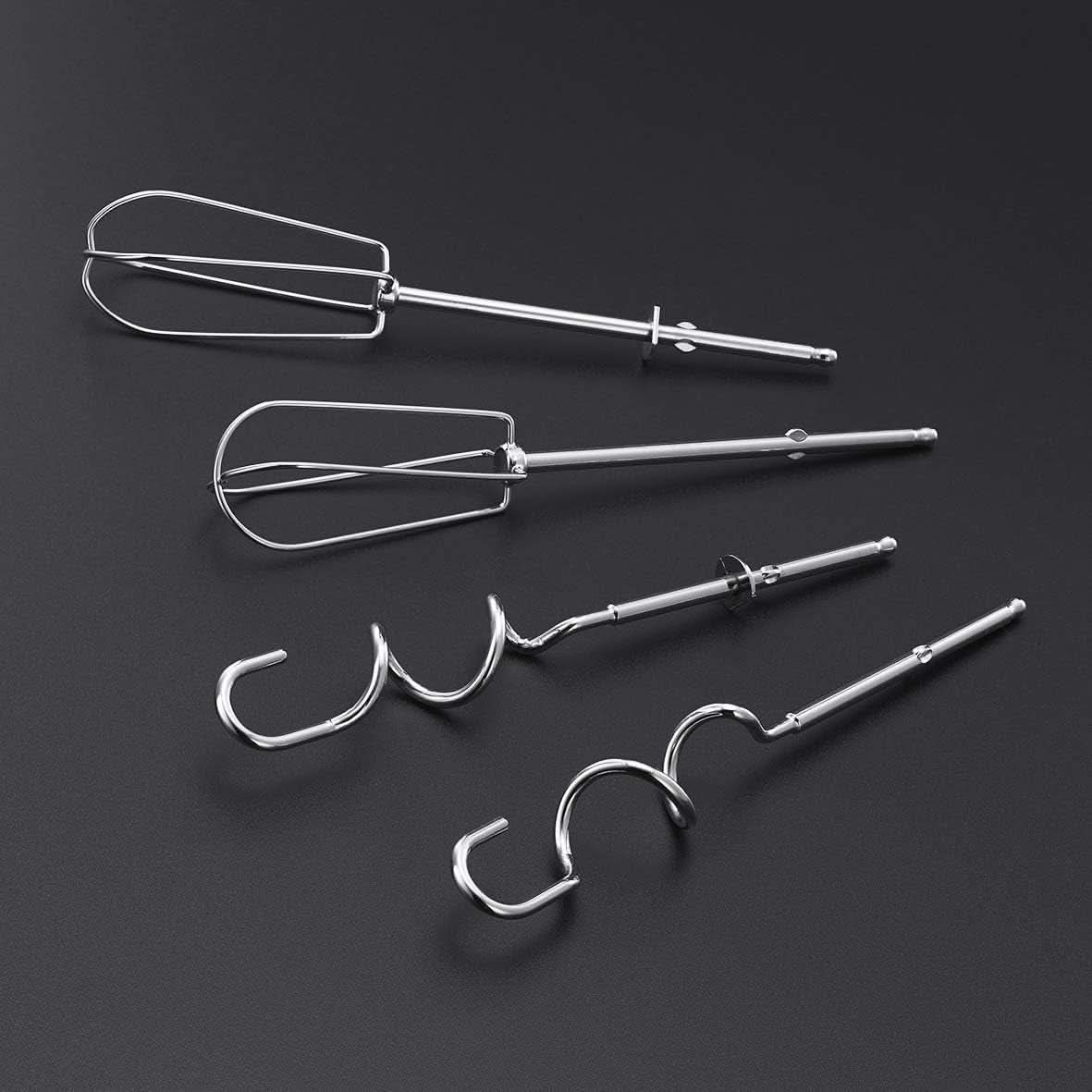 Russell Hobbs Håndmixer [Handrührgerät] Desire Rot (5 Geschwindigkeitsstufen+Turbofunktion, 2 Spülmaschinengeeignete Rührbesen & Knethaken, Auswurftaste, Aufrechte Parkposition) Håndrührer 24670-56 Kitchen Naty Shop