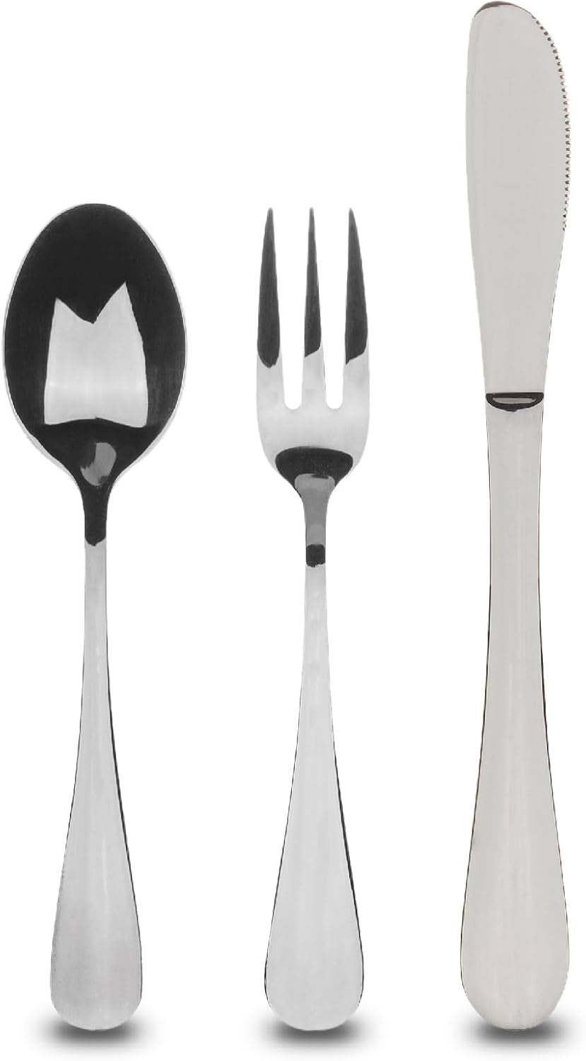 BERGNER MUNICH - Set de tacâmuri din oțel inoxidabil din 24 de piese Bucatarie Naty Shop Oțel inoxidabil 3 bucăți