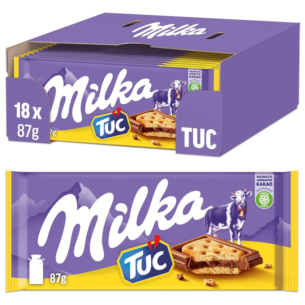 Milka Cow Spots – Alpine mælkechokolade med hvid chokolade i cow spot design – 24 x 90g