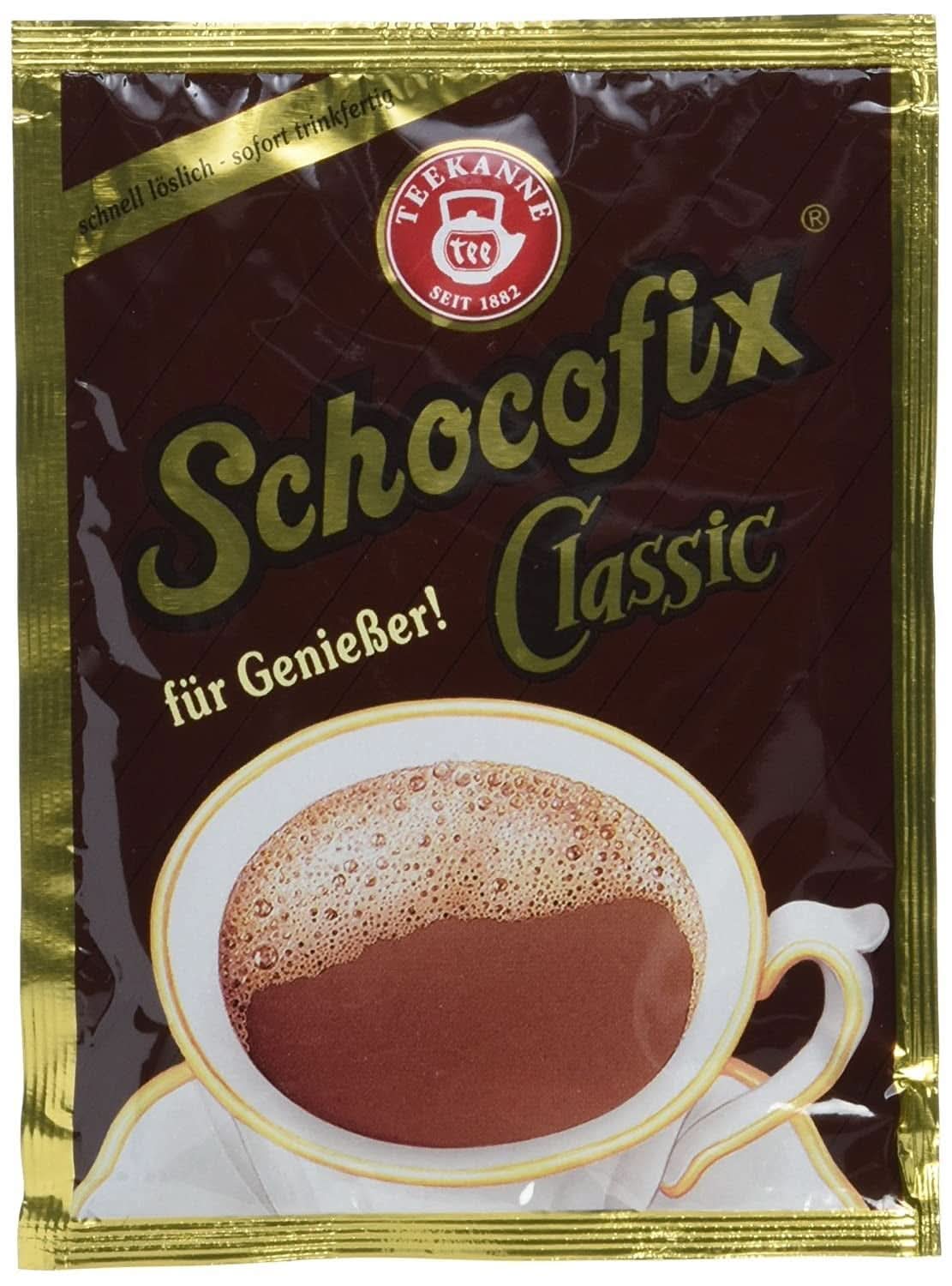 Teekanne Schocofix drikkechokolade, pakke med 50 x 25 gram kakao og varm chokolade Naty Shop