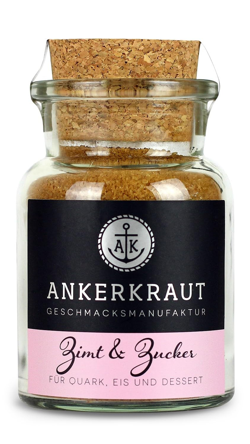 Ankerkraut Zimt & Zucker, 100g i korkglas