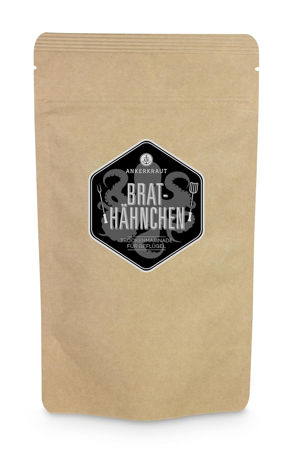 Ankerkraut Brathähnchen, Marinade für knuspriges Hähnchen, Chicken Gewürzsalz für Grill, Backofen og Pfanne, Chicken-Wings selber würzen, BBQ-Rub, 200g im Streuer